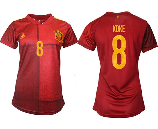 Women Spain Soccer Jerseys 009