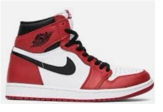 Women Air Jordan 1 shoes Red White