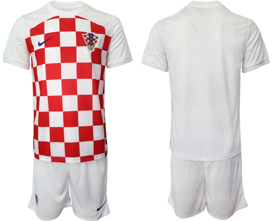 Men Croatia 2022 World Cup Soccer Jerseys Suit 001