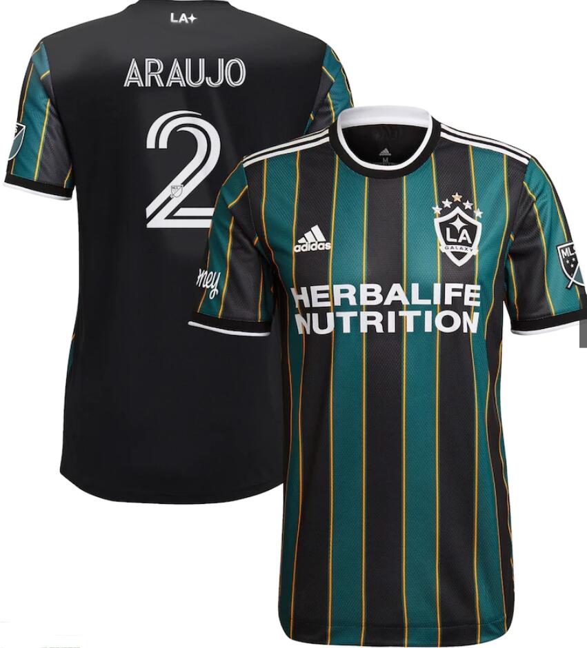 Men Julian Araujo Black Los Angeles Galaxy Community Kit Soccer Jersey