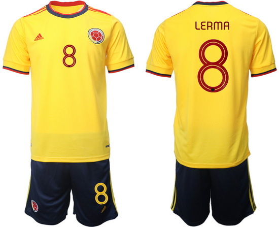 Colombia 2022 World Cup Soccer Jersey #8 LERMA