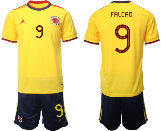 Colombia 2022 World Cup Soccer Jersey #9 FALCAO
