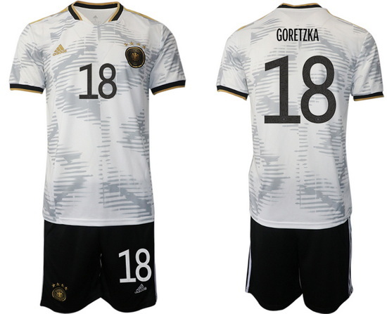 GERMANY 2022 World Cup Soccer Jersey #18 GORETZKA