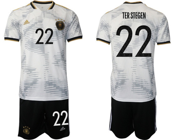 GERMANY 2022 World Cup Soccer Jersey #22 TER STEGEN