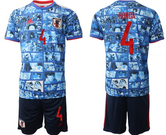 JAPAN 2022 World Cup Soccer Jersey #4 Honda