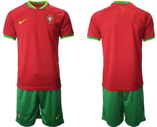 Portugal 2022 World Cup Soccer Jersey BLANK RED