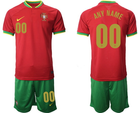 Portugal 2022 World Cup Soccer Jersey CUSTOMIZED RED