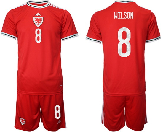 WALES 2022 World Cup Soccer Jersey #8 WILSON