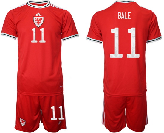 WALES 2022 World Cup Soccer Jersey #11 BALE
