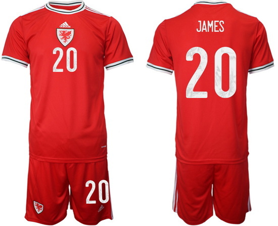 WALES 2022 World Cup Soccer Jersey #20 JAMES