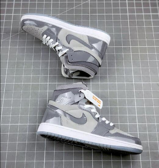 Jordan 1 Gray Men Shoes 58693
