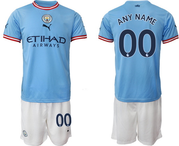 Manchester City Men Soccer Jersey 043  Customized