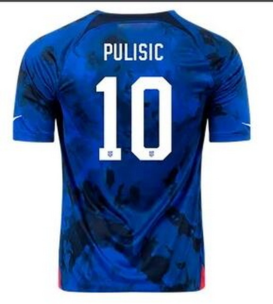 Men US 2022 FIFA Soccer Christian Pulisic Jersey Blue 003