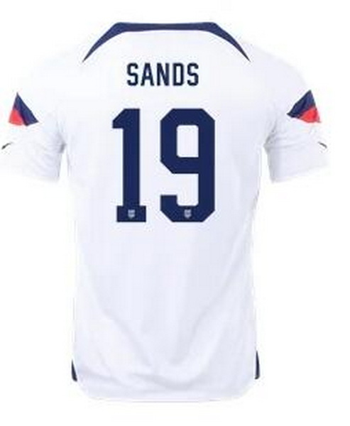 Men US 2022 FIFA Soccer Jersey White 009