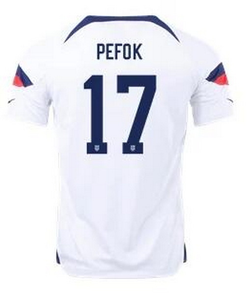 Men US 2022 FIFA Soccer Jersey White 010