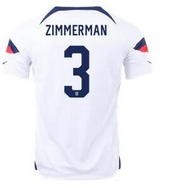 Men US 2022 FIFA Soccer Jersey White 023