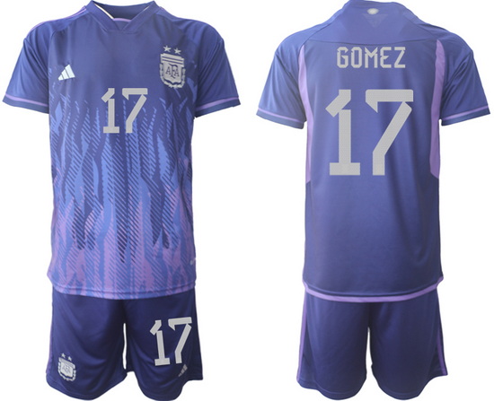 Men FIFA 2022 Argentina Soccer Jersey 008