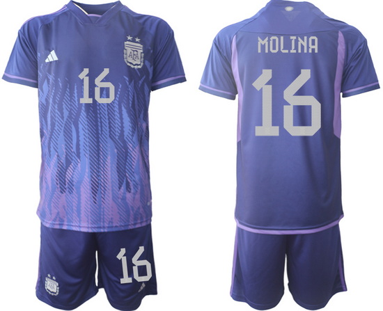 Men FIFA 2022 Argentina Soccer Jersey 009