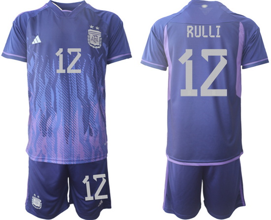 Men FIFA 2022 Argentina Soccer Jersey 011