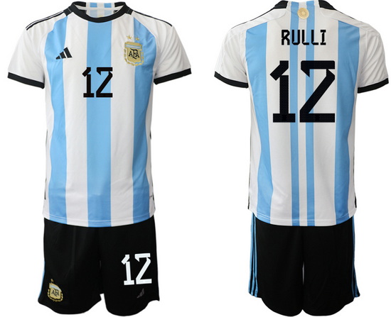 Men FIFA 2022 Argentina Soccer Jersey 026