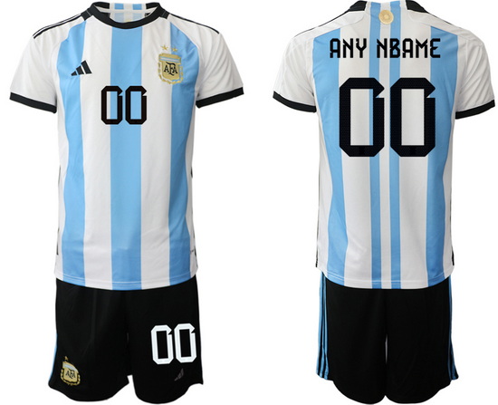 Men FIFA 2022 Argentina Soccer Jersey Customized II