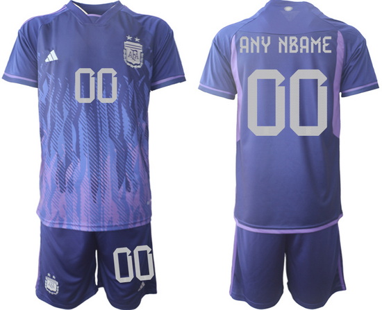 Men FIFA 2022 Argentina Soccer Jersey Customized