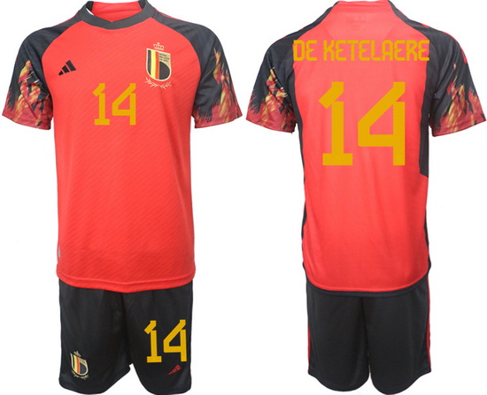 Men FIFA 2022 Belgium Soccer Jersey 011