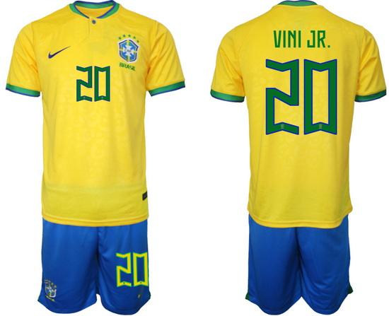 Men FIFA 2022 Brazil Soccer Jersey 015
