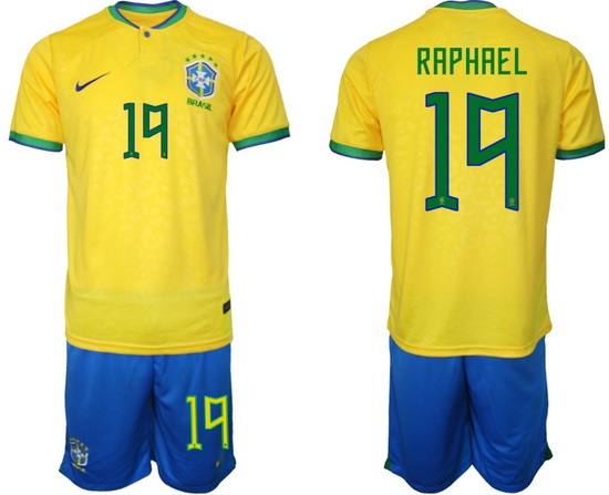 Men FIFA 2022 Brazil Soccer Jersey 016