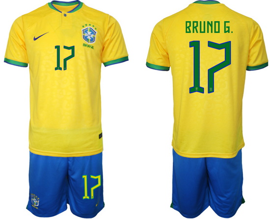 Men FIFA 2022 Brazil Soccer Jersey 018