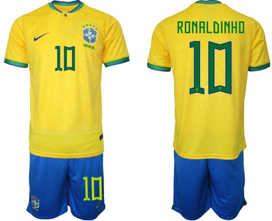 Men FIFA 2022 Brazil Soccer Jersey 022