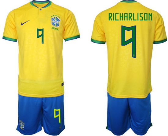 Men FIFA 2022 Brazil Soccer Jersey 026