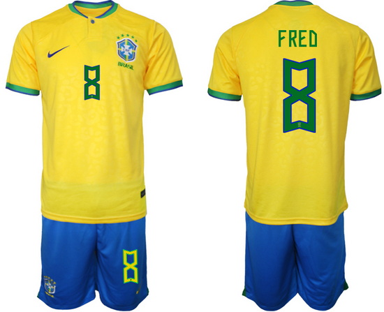 Men FIFA 2022 Brazil Soccer Jersey 028