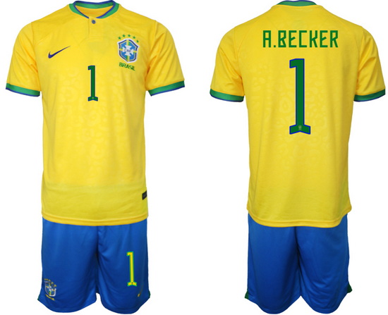 Men FIFA 2022 Brazil Soccer Jersey 034