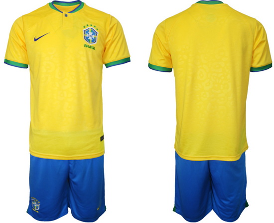 Men FIFA 2022 Brazil Soccer Jersey 035