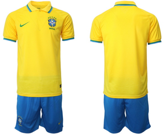 Men FIFA 2022 Brazil Soccer Jersey 068