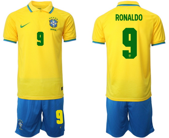 Men FIFA 2022 Brazil Soccer Jersey 069