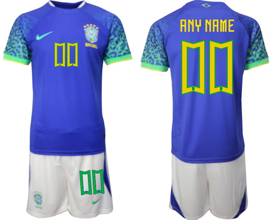 Men FIFA 2022 Brazil Soccer Jersey Customized 036