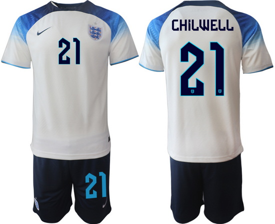 Men FIFA 2022 England Soccer Jersey 004