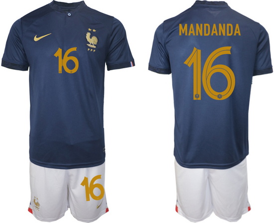 Men FIFA 2022 France Soccer Jersey 005