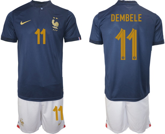 Men FIFA 2022 France Soccer Jersey 012