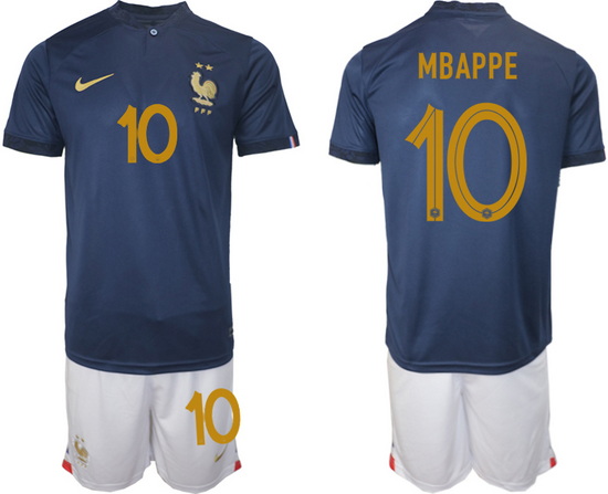 Men FIFA 2022 France Soccer Jersey 014