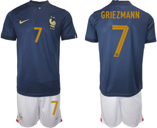 Men FIFA 2022 France Soccer Jersey 017