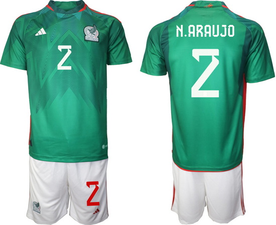 Men FIFA 2022 Mexico Soccer Jersey 015