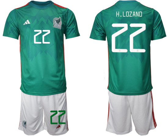 Men FIFA 2022 Mexico Soccer Jersey 035