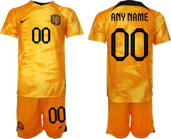 Men FIFA 2022 Netherlands Soccer Customized Jersey 007
