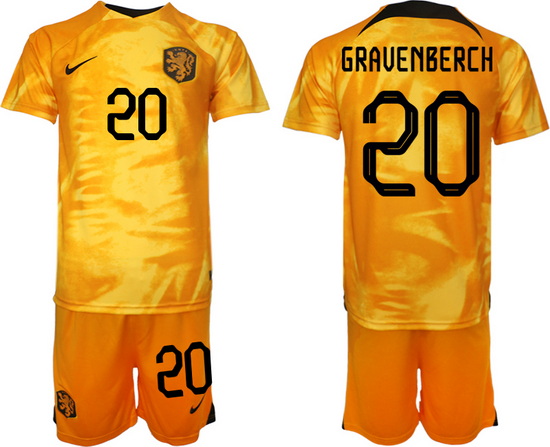 Men FIFA 2022 Netherlands Soccer Jersey 012