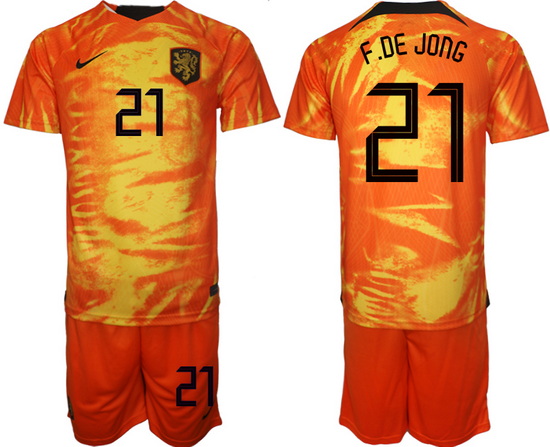 Men FIFA 2022 Netherlands Soccer Jersey 066