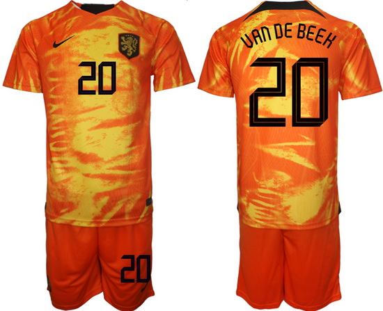 Men FIFA 2022 Netherlands Soccer Jersey 067