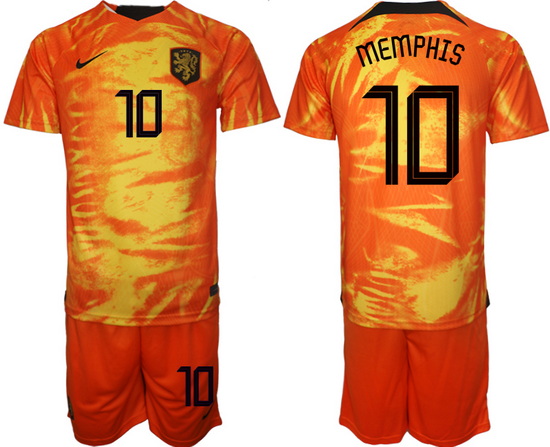 Men FIFA 2022 Netherlands Soccer Jersey 070